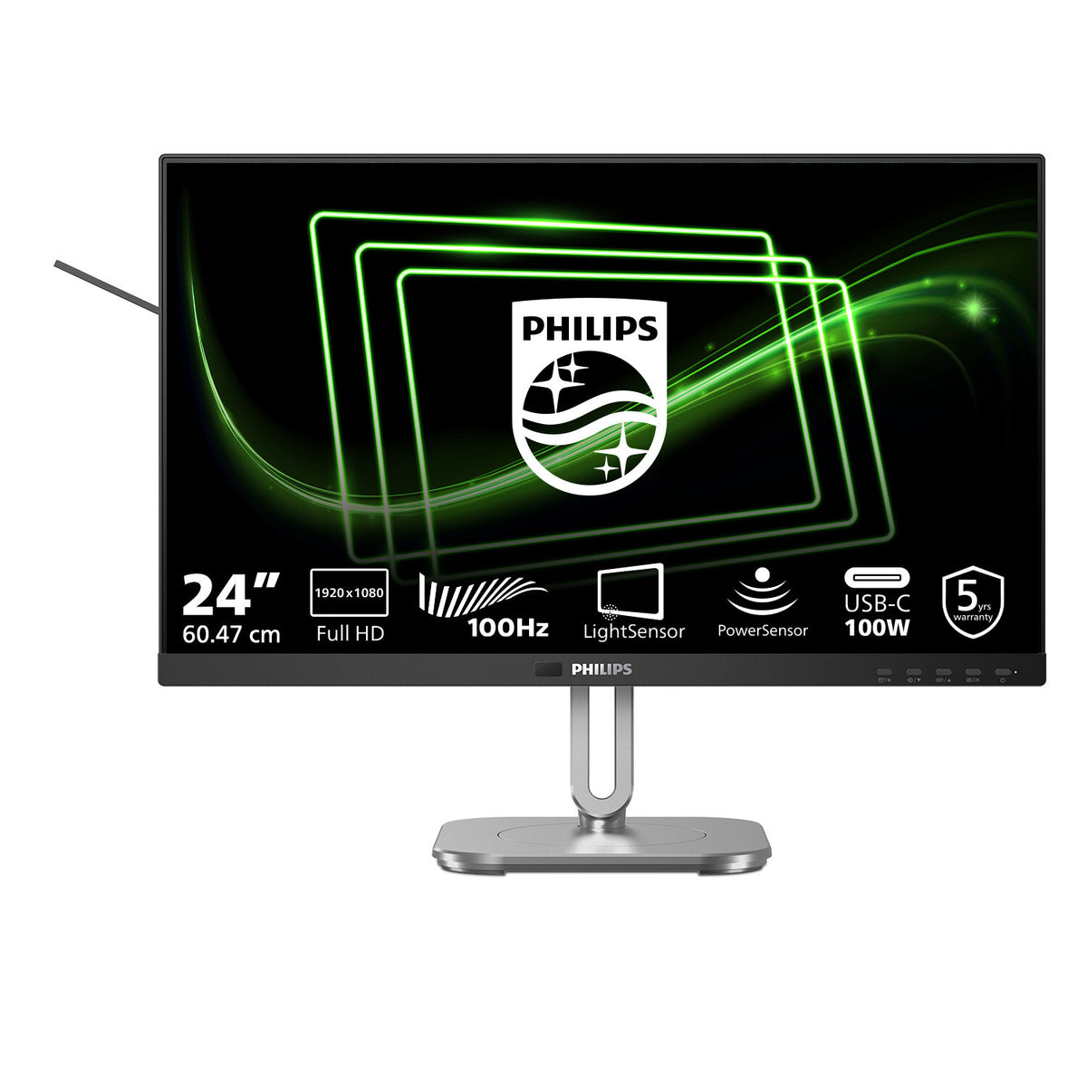 Philips 5000-serie 24B2G5301/00 computermonitor 60,5 cm (23,8") 1920 x 1080 pixels Full HD LCD Zwart