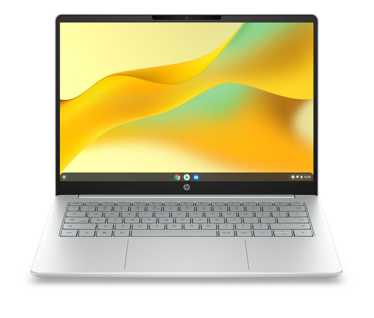 HP 14a-nk0004ndx Intel® N N150 Chromebook 35,6 cm (14") 2K 4 GB LPDDR5-SDRAM 64 GB eMMC Wi-Fi 6 (802.11ax) ChromeOS Zilver QWERTY