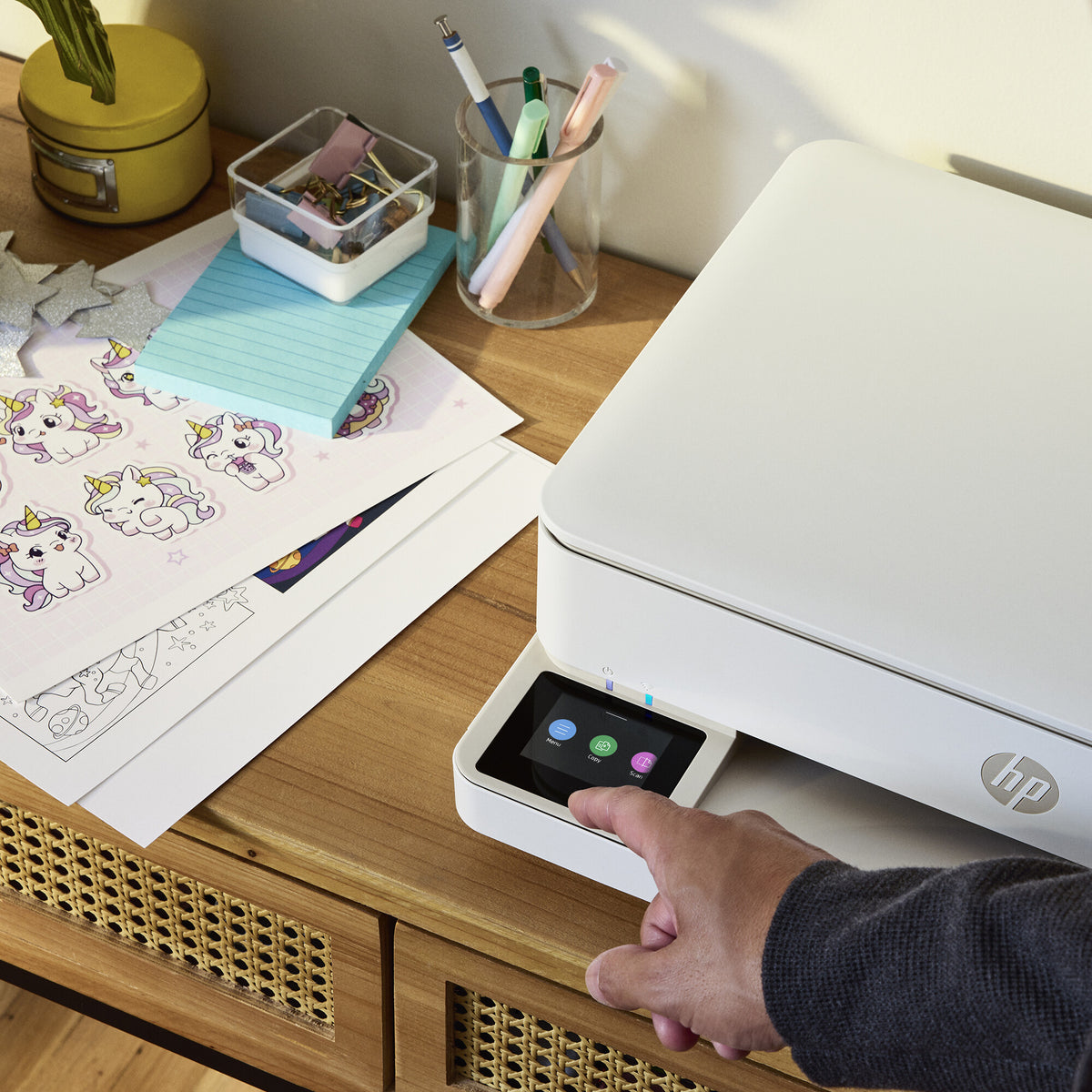 HP Envy 6130 All-in-One Kleur Printer, Foto's printen; Kopieerapparaat, Scanner
