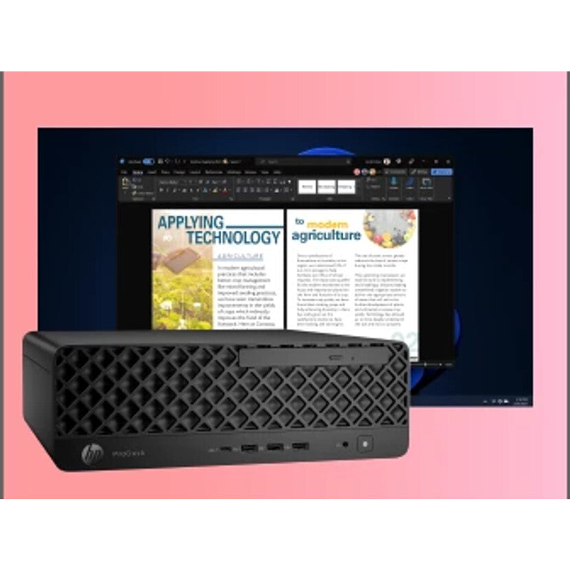 HP ProDesk 4 SFF G1i AI Wolf Pro Security Edition Intel Core Ultra 7 265 16 GB DDR5-SDRAM 512 GB SSD Windows 11 Pro PC AI PC Zwart