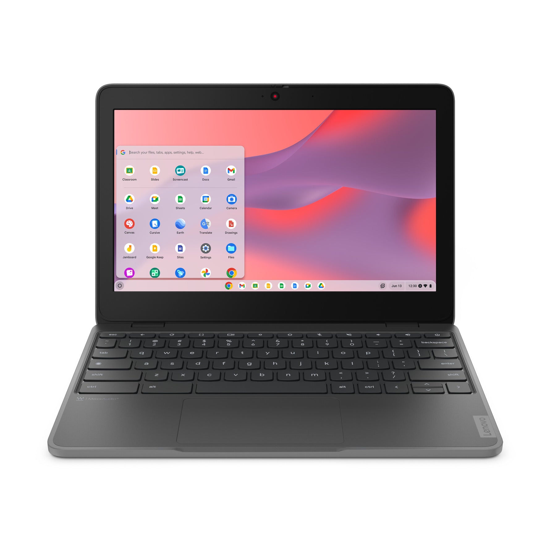 Lenovo 100e Chromebook Gen 4 (Intel) Intel® N N100 29,5 cm (11.6") Touchscreen HD 8 GB LPDDR5-SDRAM 64 GB eMMC Wi-Fi 6E (802.11ax) ChromeOS Engels Grijs