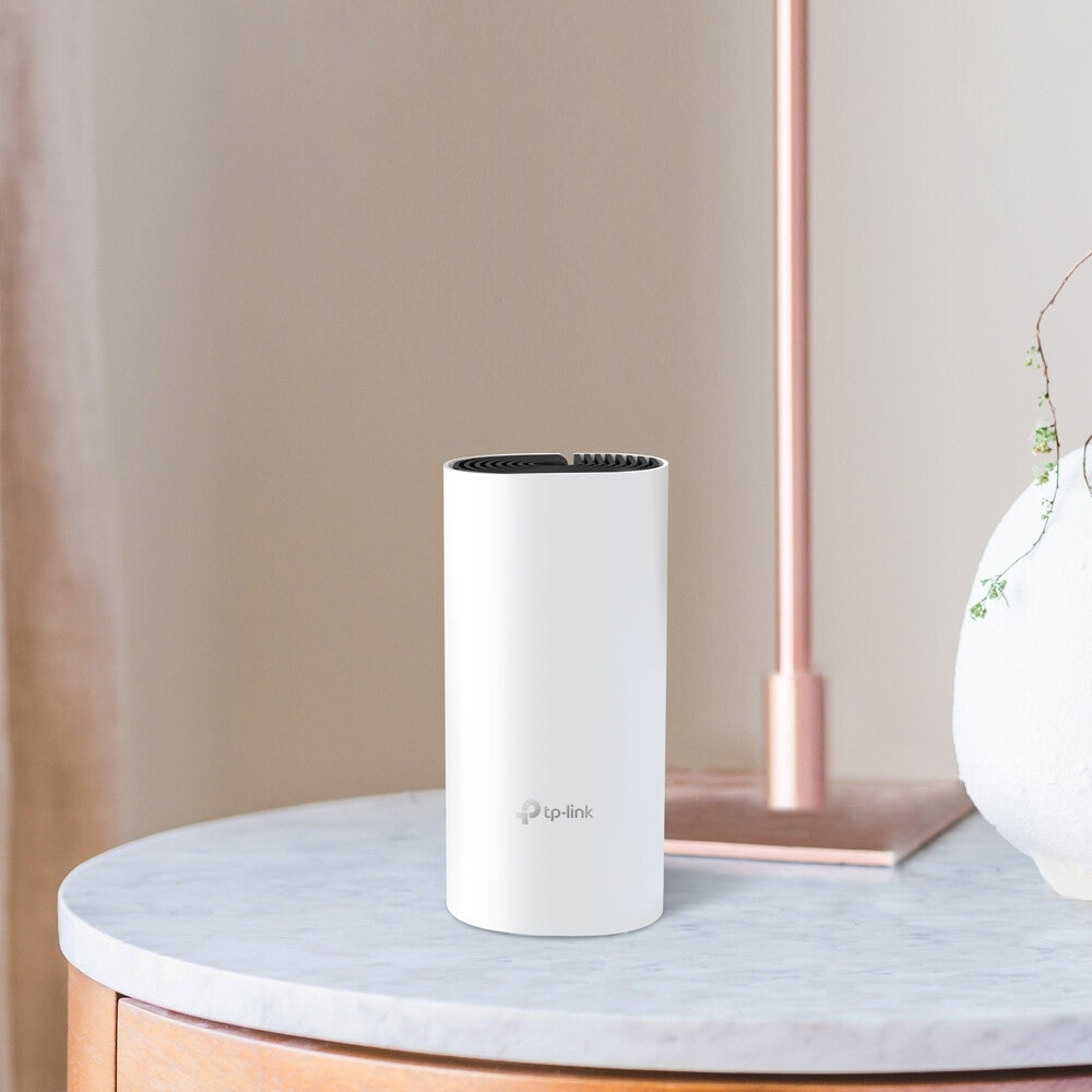 TP-Link Deco E4 (1-pack) Dual-band (2.4 GHz / 5 GHz) Wi-Fi 5 (802.11ac) Wit, Grijs Intern