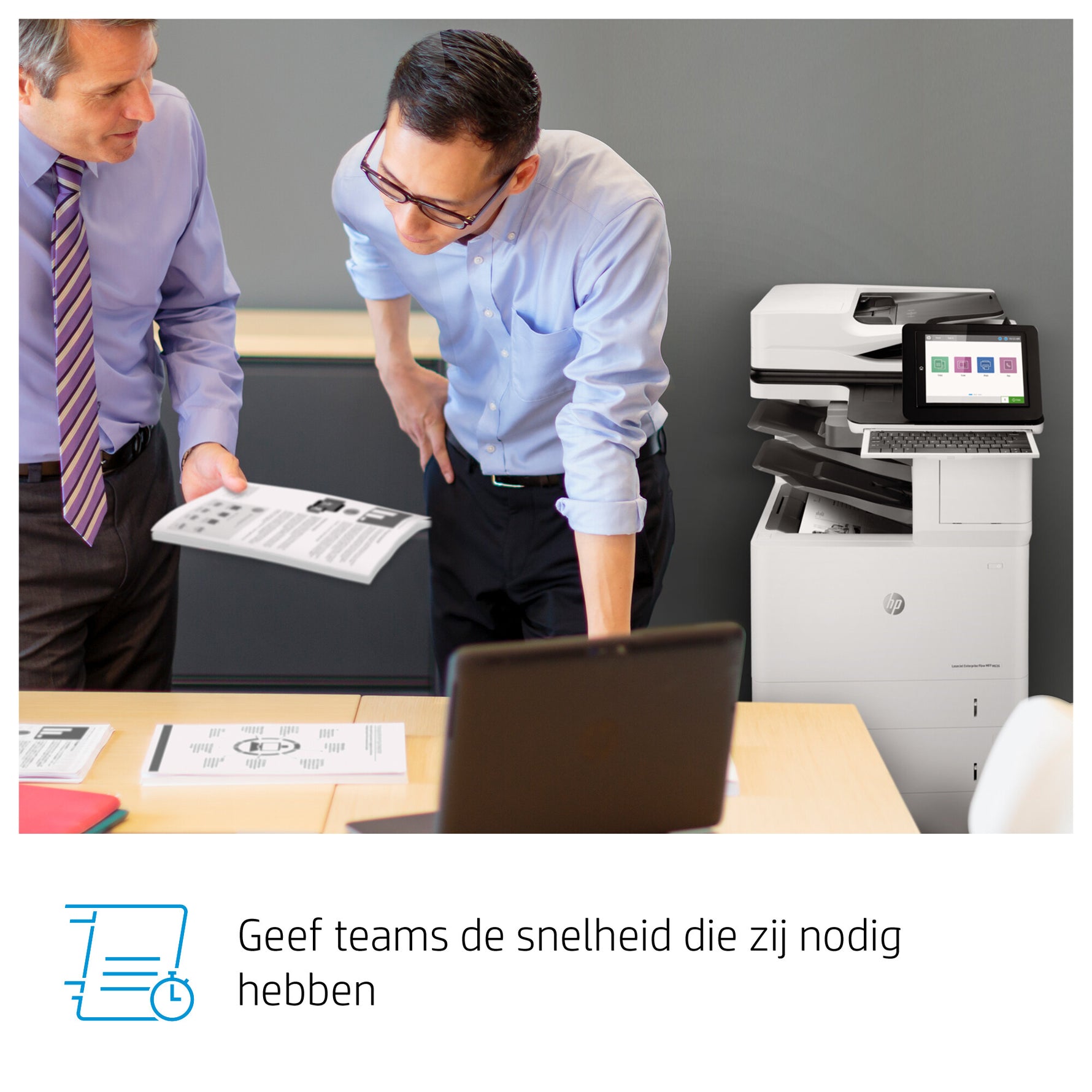HP LaserJet Enterprise Flow M636z Draadloos Multifunction Zwart-wit Printer, Kopieerapparaat, scanner; dubbelzijdig