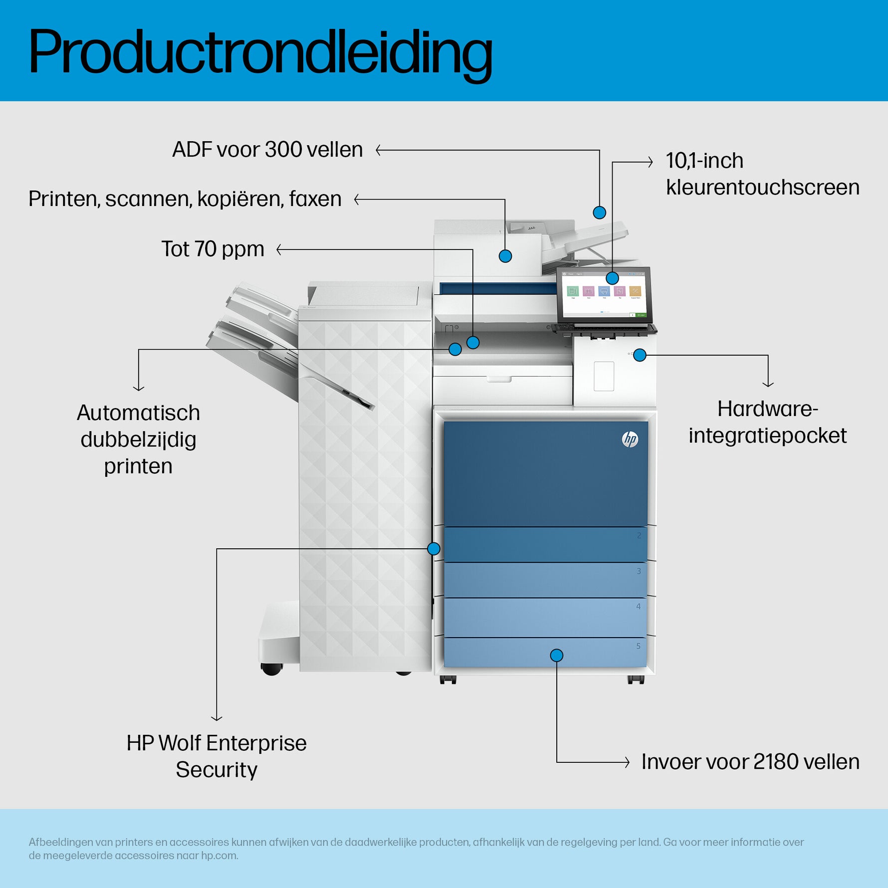 HP Color LaserJet Enterprise Flow LaserJet Ent Flow MFP 8601z+ Printer Europe - Multilingual Localization Laser A3 1200 x 1200 DPI 70 ppm Wifi