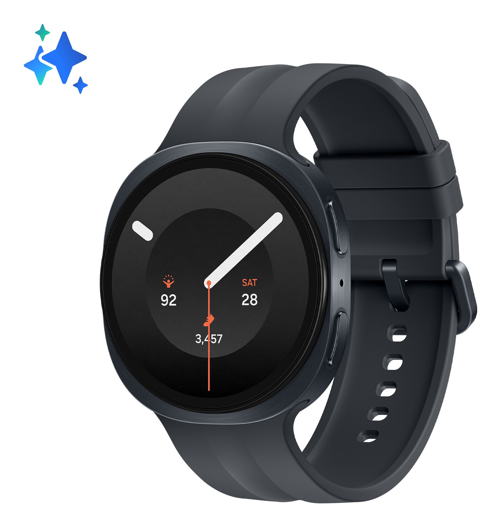 Samsung Galaxy Watch9 3,81 cm (1.5") AMOLED 44 mm Digitaal 480 x 480 Pixels Touchscreen Grafiet Wifi GPS