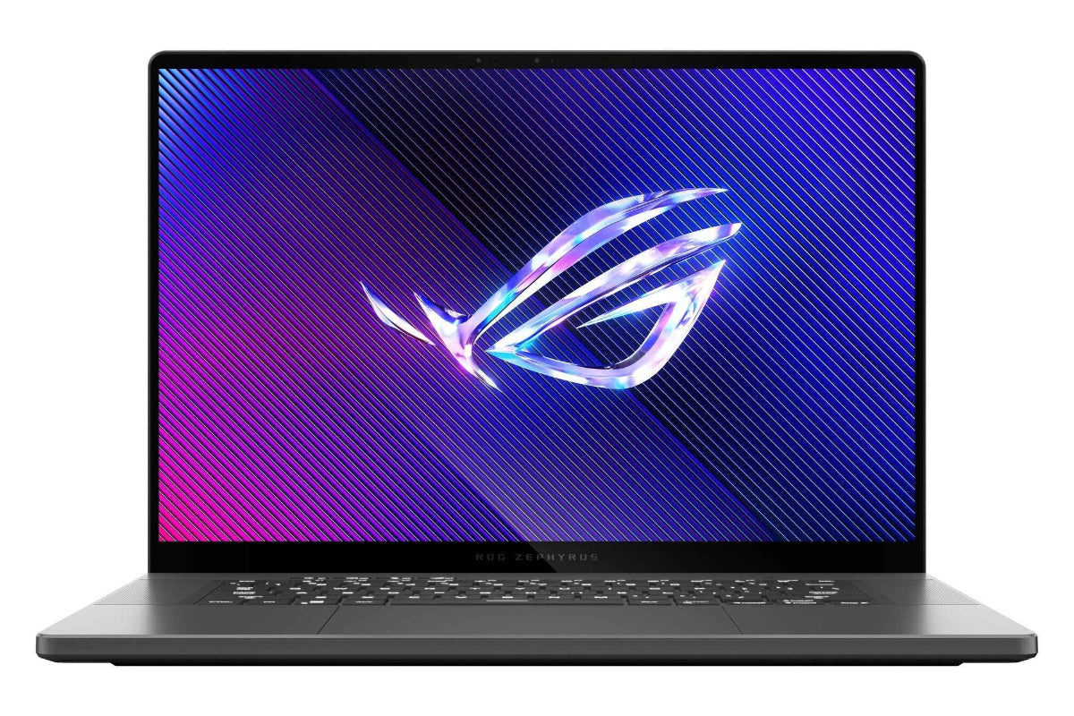 ASUS ROG Zephyrus G16 GU605MI-QR038W Intel Core Ultra 7 155H Laptop 40,6 cm (16") WQXGA 16 GB LPDDR5x-SDRAM 1 TB SSD NVIDIA GeForce RTX 4070 Wi-Fi 6E (802.11ax) Windows 11 Home Nederlands Grijs, Zwart