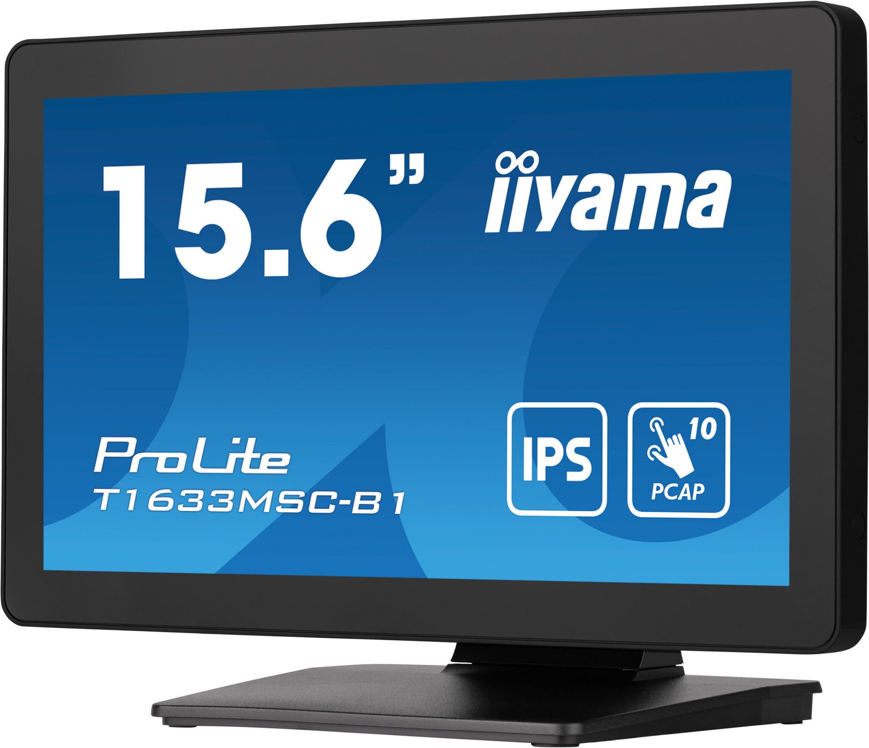 iiyama ProLite T1633MSC-B1 computer monitor 39,6 cm (15.6") 1920 x 1080 Pixels Full HD LCD Touchscreen Zwart