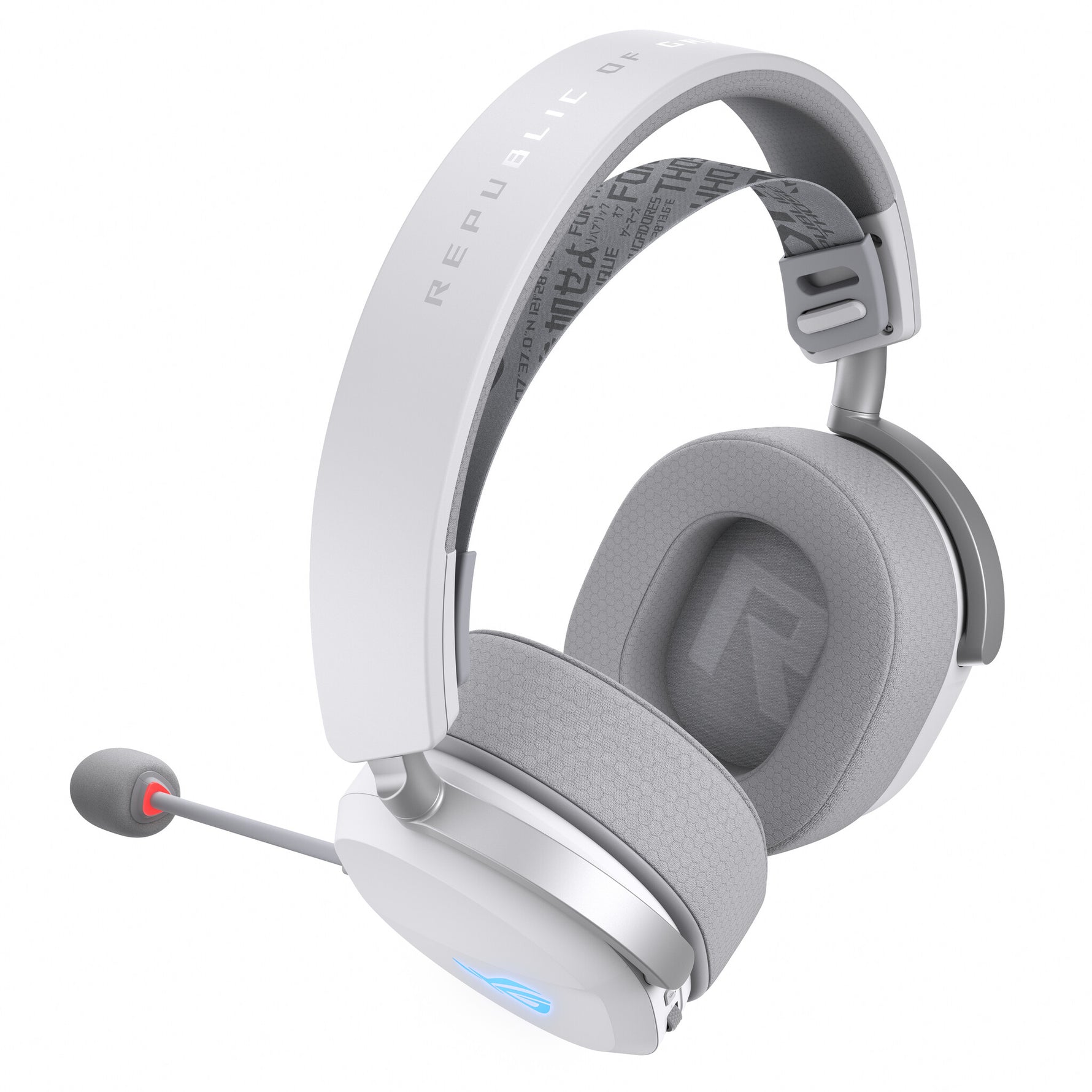 ASUS ROG Pelta Headset Bedraad en draadloos Hoofdband Gamen USB Type-C Bluetooth Wit