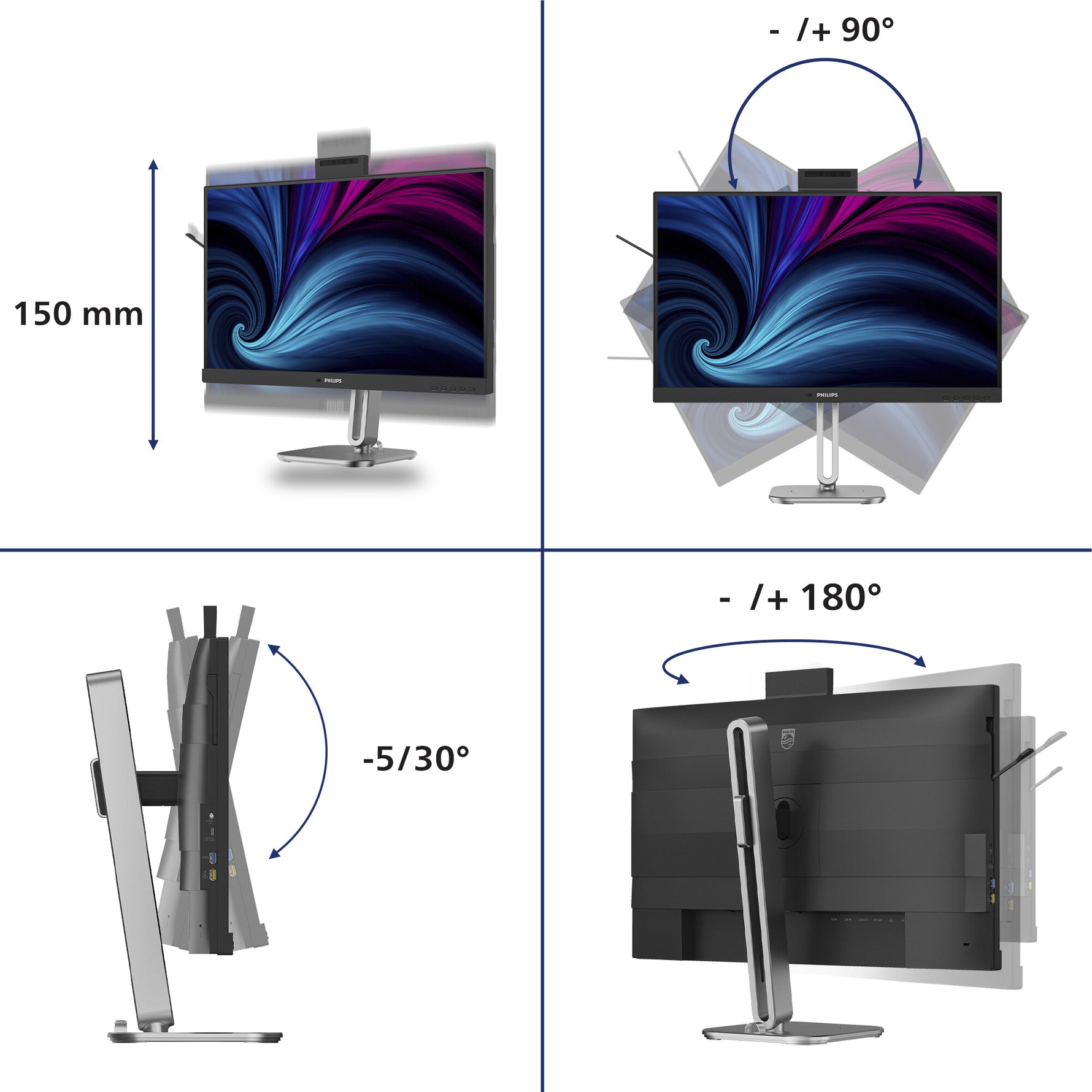 Philips 27B2U4601H/00 computer monitor 68,6 cm (27") 2560 x 1440 Pixels