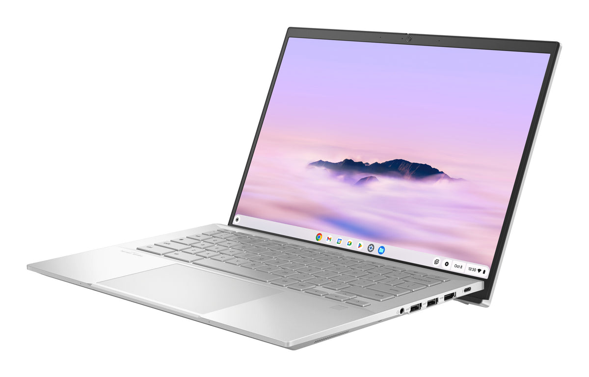 ASUS Chromebook Plus Enterprise CB54 CB5403CMA-QM1602 Intel Core Ultra 7 155U 35,6 cm (14") WQXGA 16 GB LPDDR5x-SDRAM 256 GB SSD Wi-Fi 6E (802.11ax) ChromeOS US International Zilver