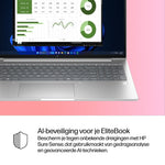 HP EliteBook 6 G1i AI Wolf Pro Security Edition Intel Core Ultra 5 225U Laptop 40,6 cm (16") WUXGA 24 GB DDR5-SDRAM 512 GB SSD Wi-Fi 6E (802.11ax) Windows 11 Pro AI PC Zilver