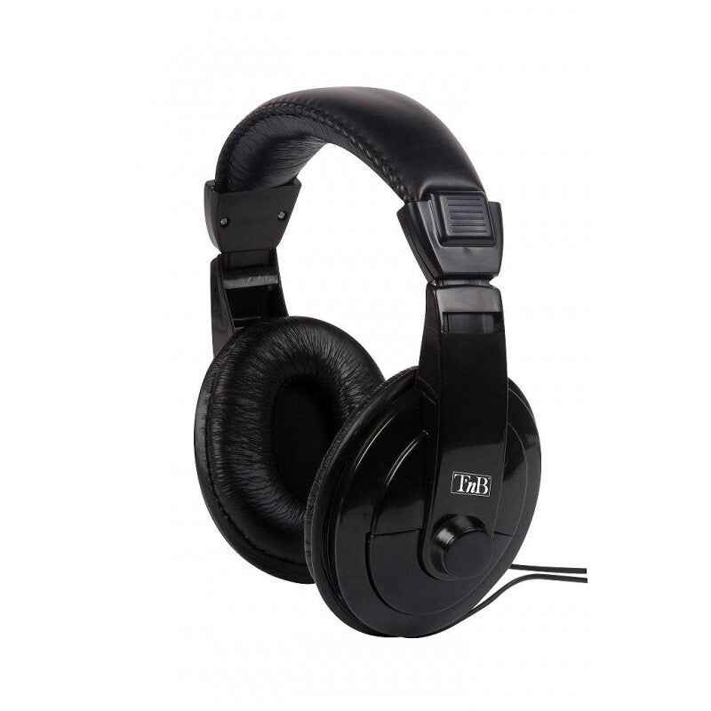 T'nB TNB HOME - Around-ear headphones ideal for TV + 6.35 adaptor cable 8m - black