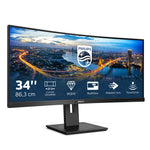 Philips B Line 345B1C/00 computer monitor 86,4 cm (34") 3440 x 1440 Pixels Quad HD LCD Zwart