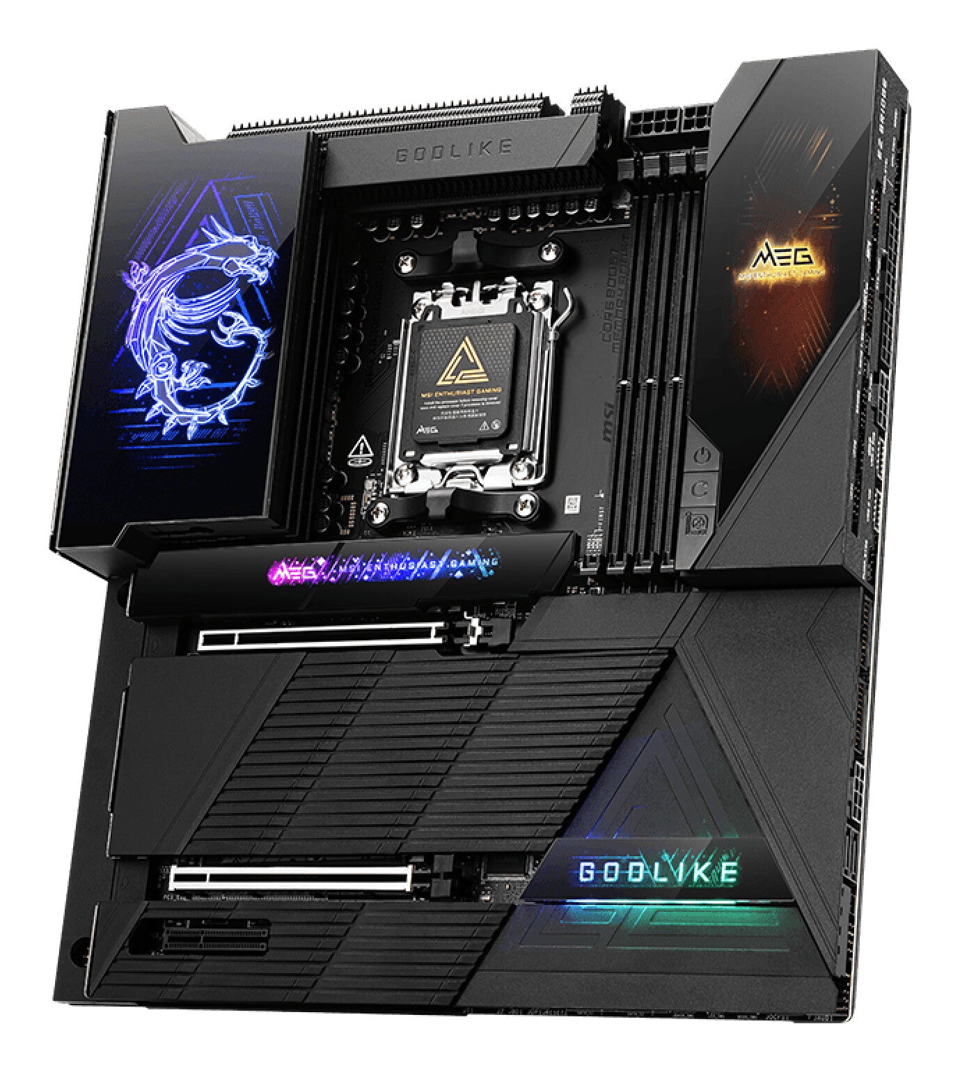 MSI MEG X870E GODLIKE moederbord AMD X870E Socket AM5 Verlengd ATX