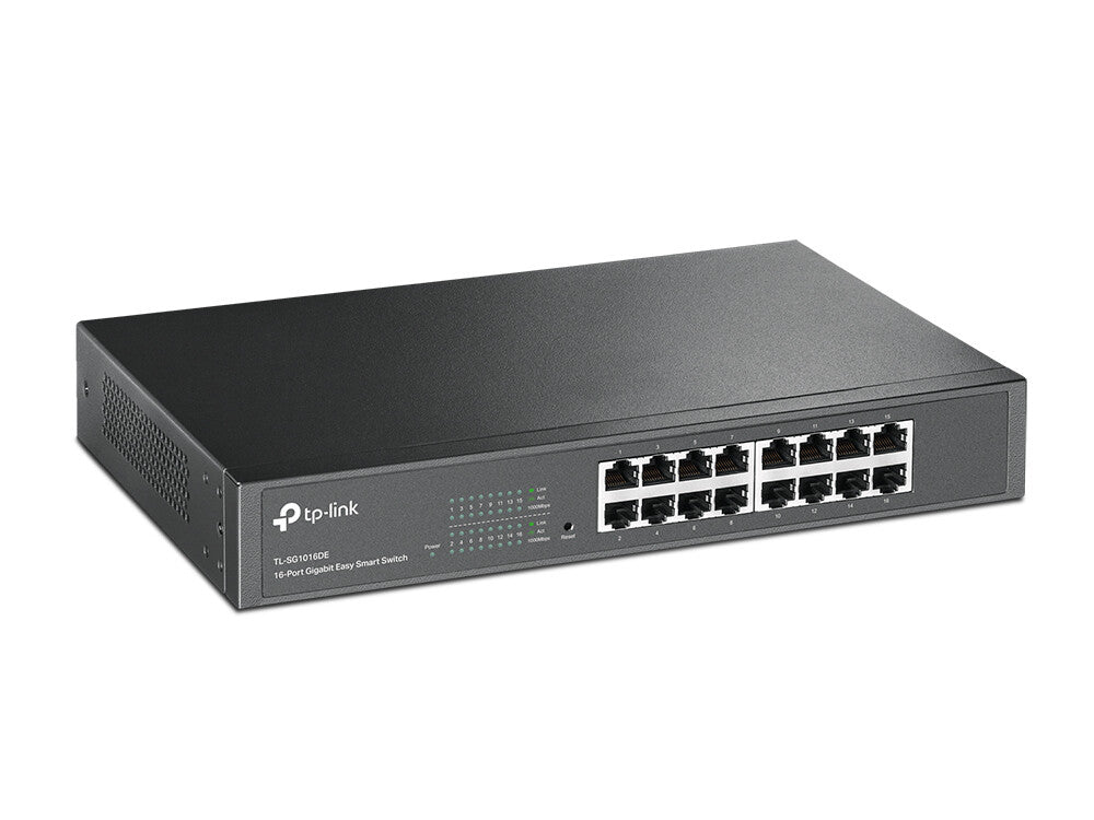 TP-Link TL-SG1016DE netwerk-switch Managed L2 Gigabit Ethernet (10/100/1000) Zwart