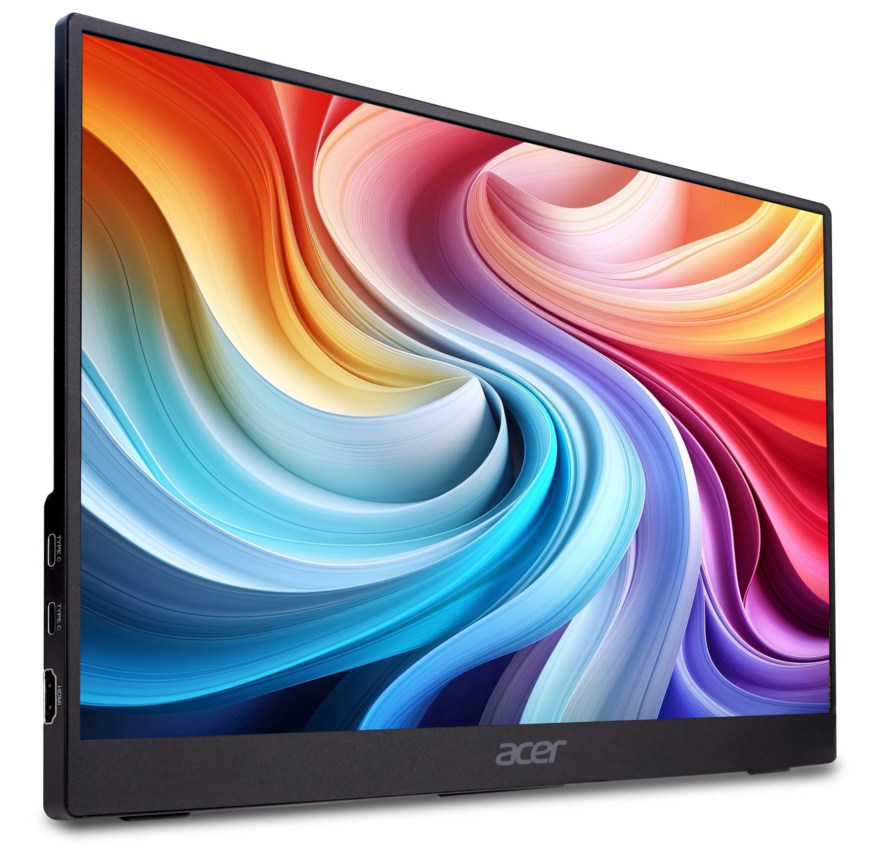 Acer PM161QB1bmiuux Draagbare monitor Zwart 39,6 cm (15.6") LCD 1920 x 1080 Pixels