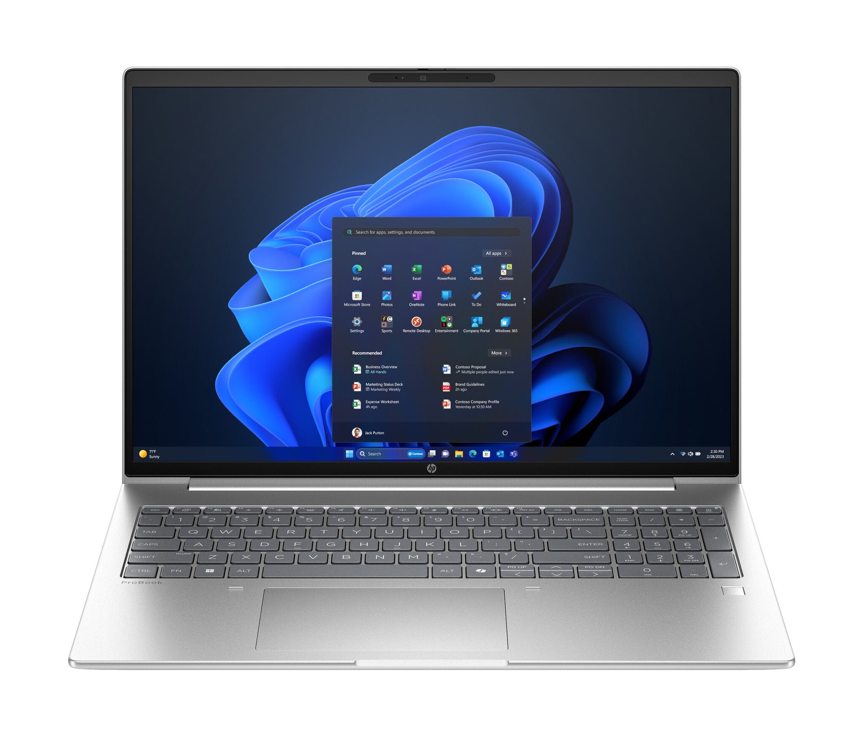 HP ProBook 4 G1i AI Wolf Pro Security Edition Intel Core Ultra 5 225U Laptop 40,6 cm (16") WUXGA 24 GB DDR5-SDRAM 512 GB SSD Wi-Fi 6E (802.11ax) Windows 11 Pro AI PC Zilver