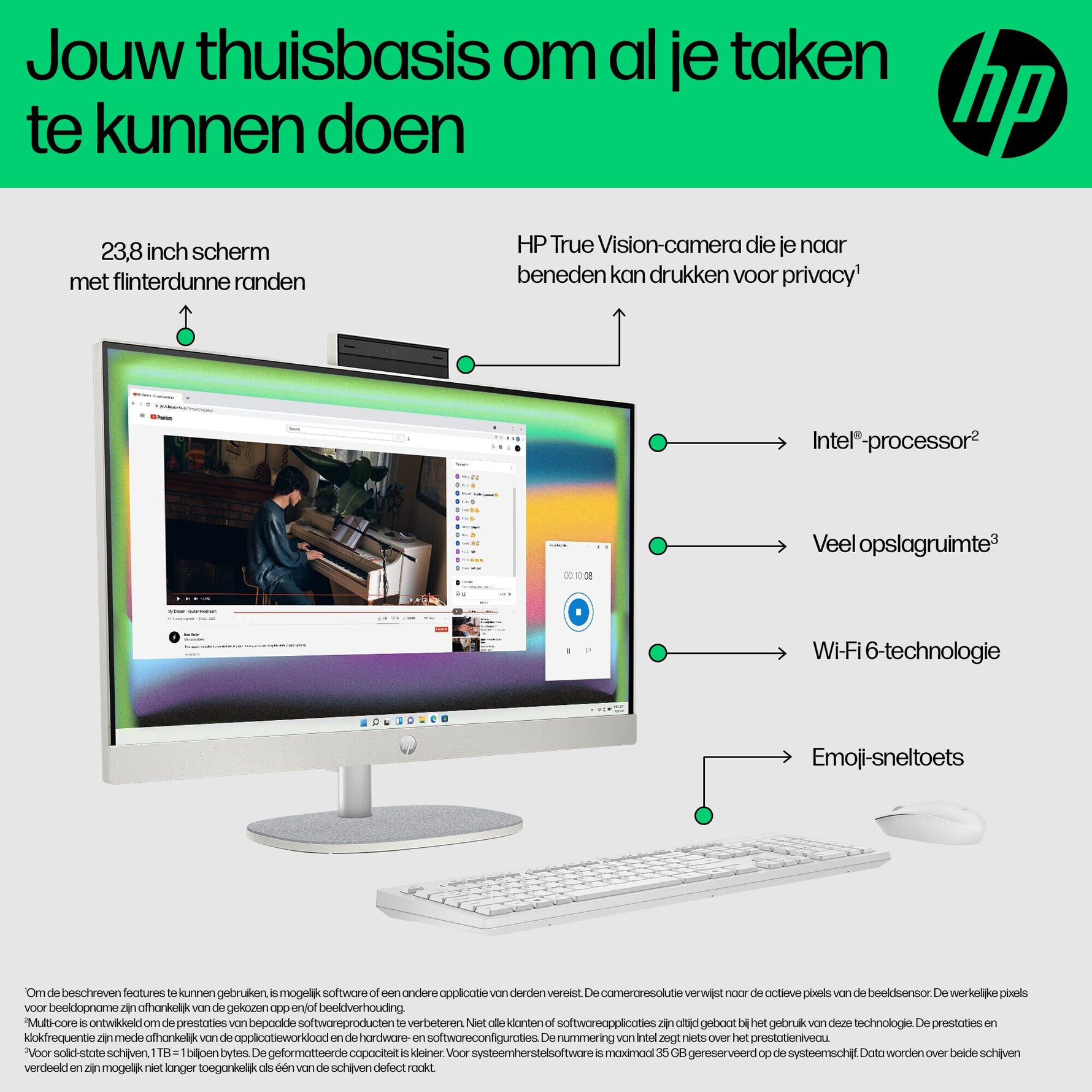 HP 24-cr0055nd Intel® Core™ i5 i5-1335U 60,5 cm (23.8