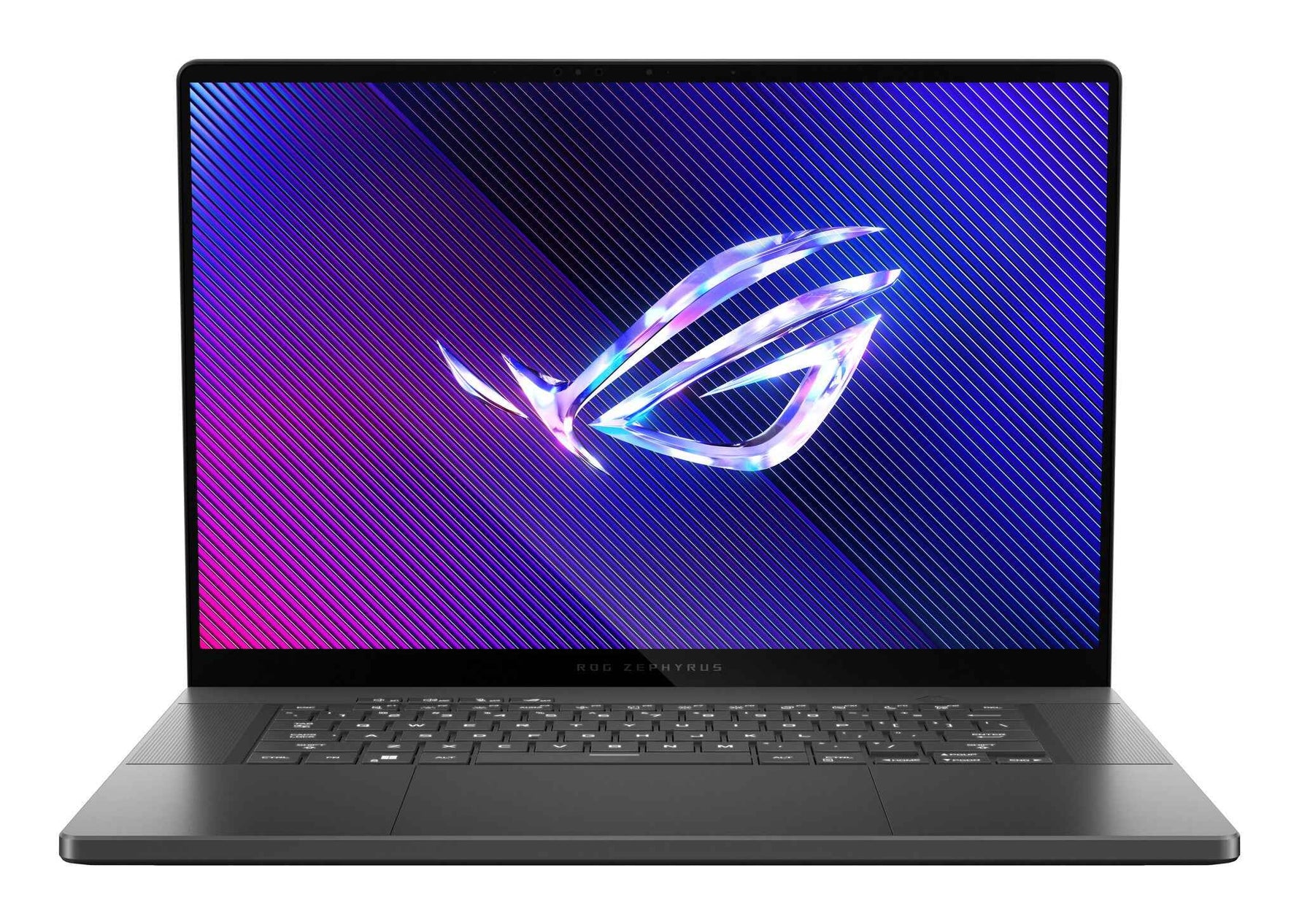ASUS ROG Zephyrus G16 GU605MI-QR038W Intel Core Ultra 7 155H Laptop 40,6 cm (16") WQXGA 16 GB LPDDR5x-SDRAM 1 TB SSD NVIDIA GeForce RTX 4070 Wi-Fi 6E (802.11ax) Windows 11 Home Nederlands Grijs, Zwart