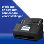 Epson WorkForce ES-580W, A4 automatische duplexscanner met Wi-Fi en gebruiksvriendelijk touchscreen