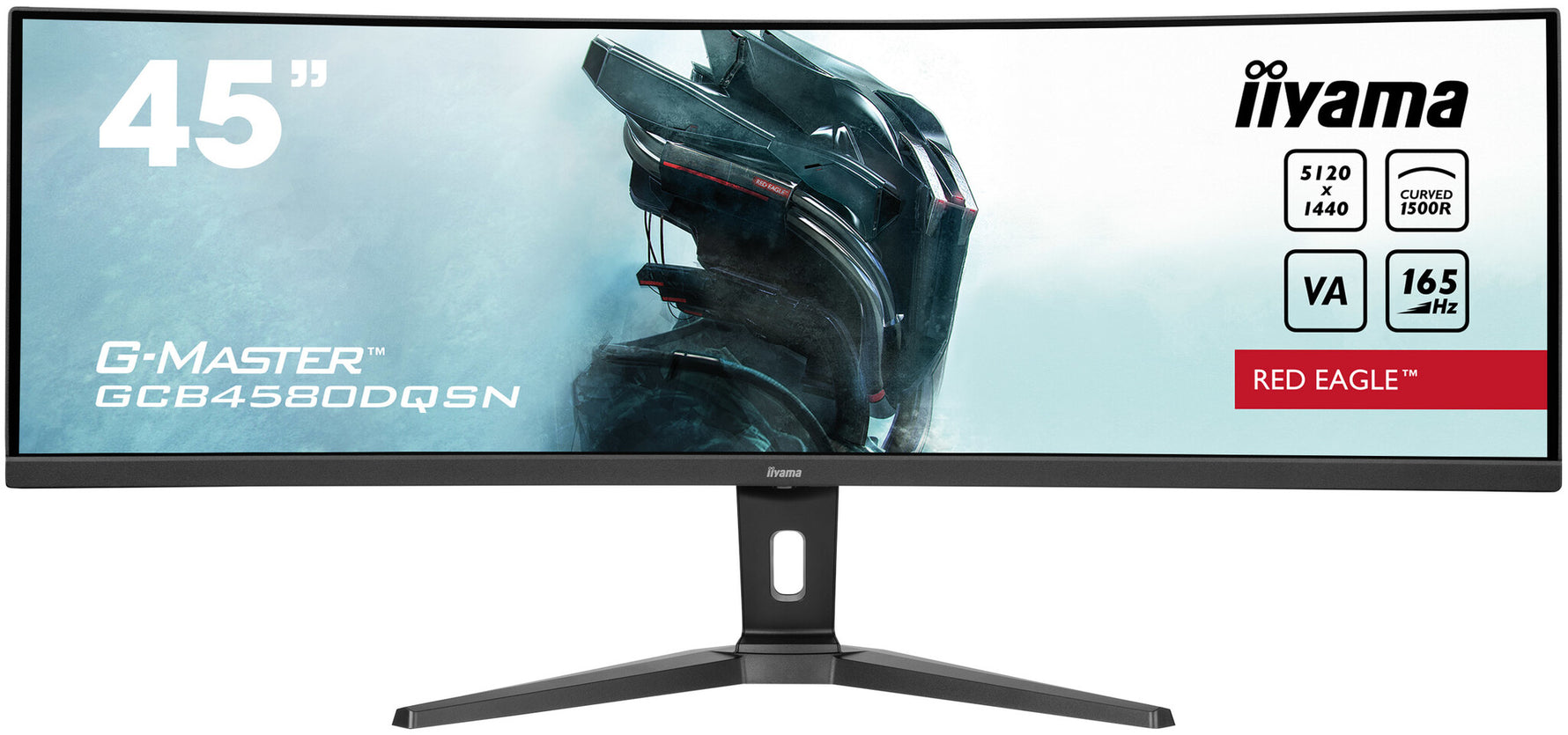 iiyama G-MASTER RED EAGLE CURVED computer monitor 113 cm (44.5") 5120 x 1440 Pixels Dual QHD LED Zwart