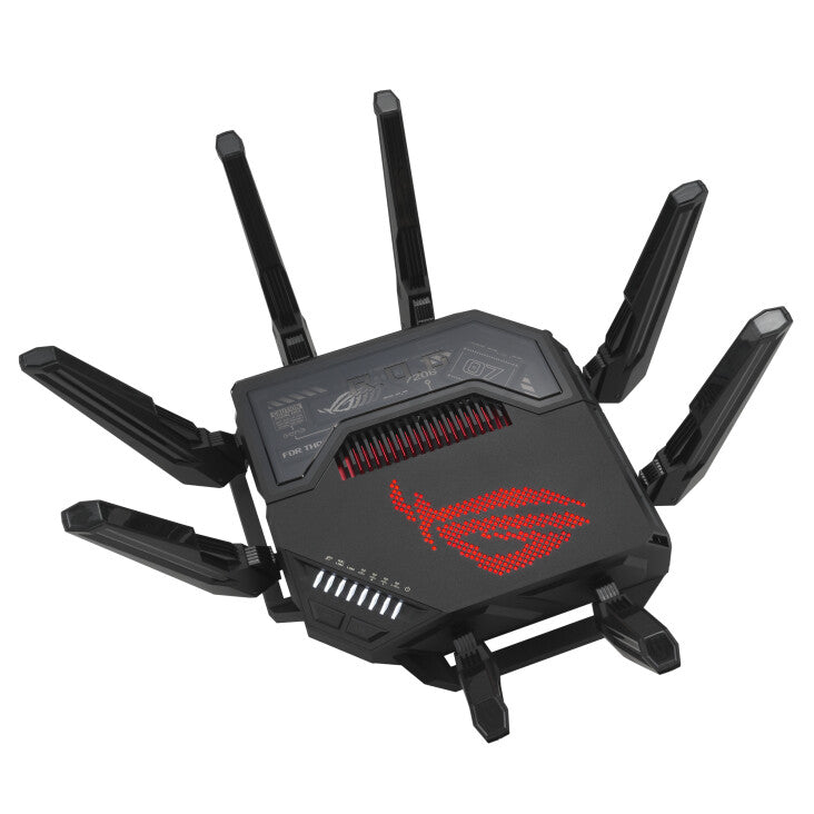 ASUS ROG Rapture GT-BE98 draadloze router 10 Gigabit Ethernet Quad-band (2.4 GHz / 5 GHz-1 / 5 GHz-2 / 6 GHz) Zwart
