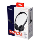 Trust Primo Chat Headset – headset – chat‑headset – verstelbare microfoon – Zwart