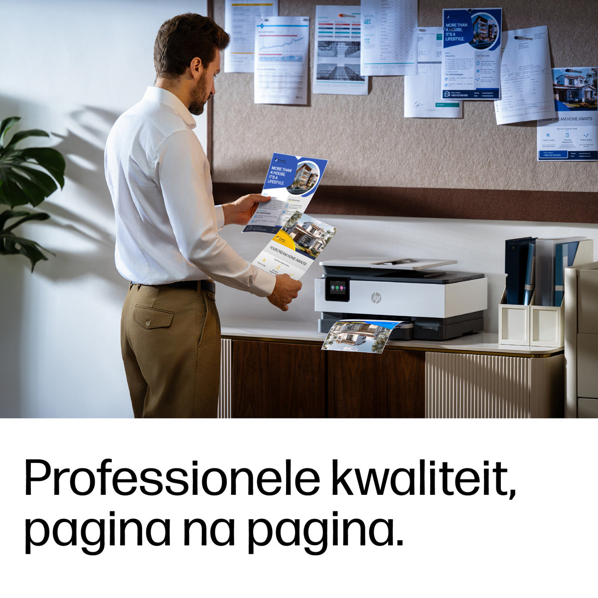 HP OfficeJet Pro 8135e Draadloze All-in-One Kleurenprinter, Instant Ink; Dubbelzijdig printen