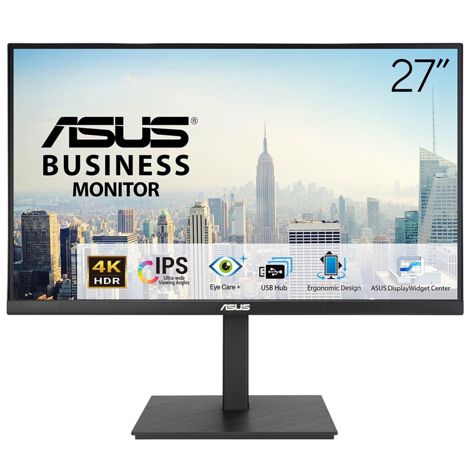 ASUS VA27UQSB computer monitor 68,6 cm (27") 3840 x 2160 Pixels 4K Ultra HD LCD Zwart