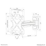 Neomounts WL40S-840BL12 TV-beugel wand 32-55" - full motion - snelle installatie