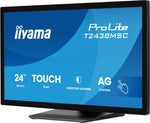 iiyama ProLite T2438MSC-B2 computer monitor 60,5 cm (23.8") 1920 x 1080 Pixels Full HD LED Touchscreen Zwart