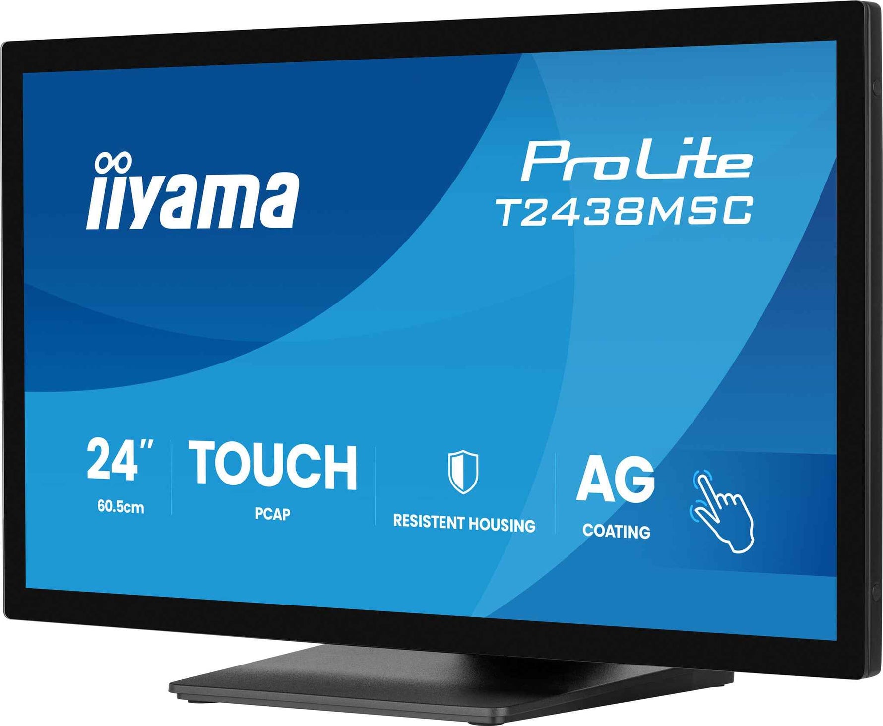 iiyama ProLite T2438MSC-B2 computer monitor 60,5 cm (23.8") 1920 x 1080 Pixels Full HD LED Touchscreen Zwart