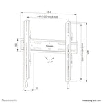 Neomounts WL30S-850BL14 TV-beugel wand 32-75" - vlak - vergrendelbaar - snelle installatie