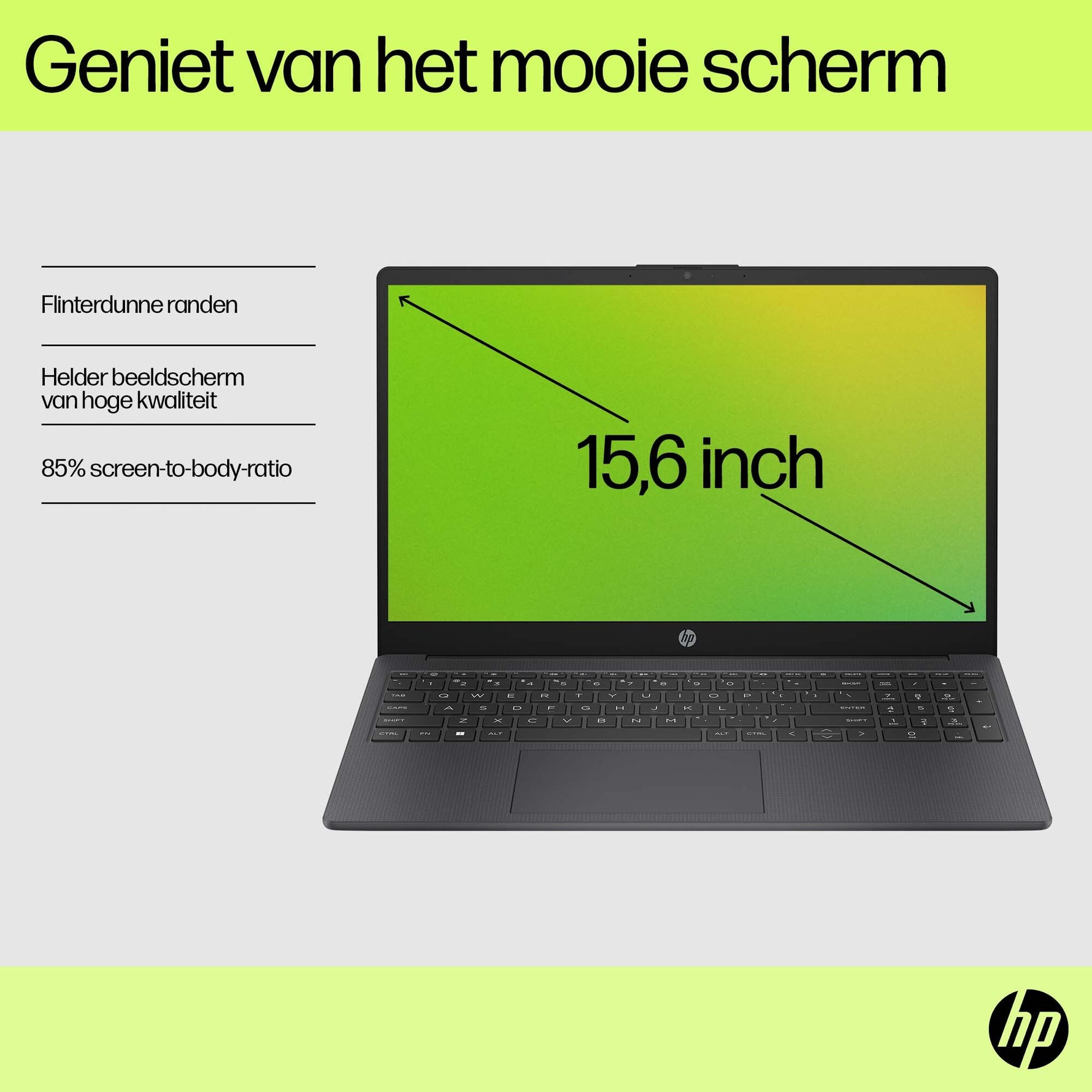HP Laptop 15-fd0048nd Intel® Core™ i5 i5-1334U 39,6 cm (15.6") Full HD 8 GB DDR4-SDRAM 512 GB SSD Wi-Fi 6 (802.11ax) Windows 11 Home Zilver