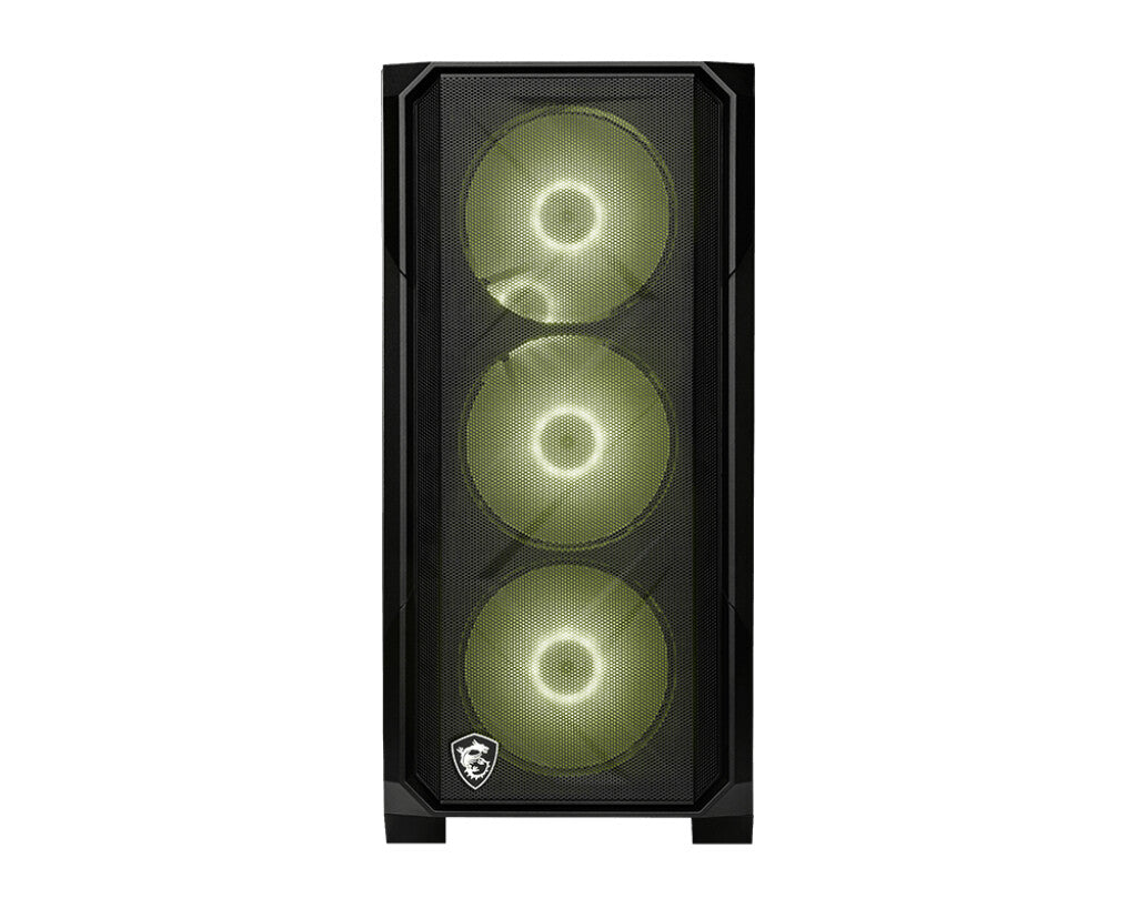 MSI MAG FORGE M120R AIRFLOW computerbehuizing Mini Tower Zwart, Transparant