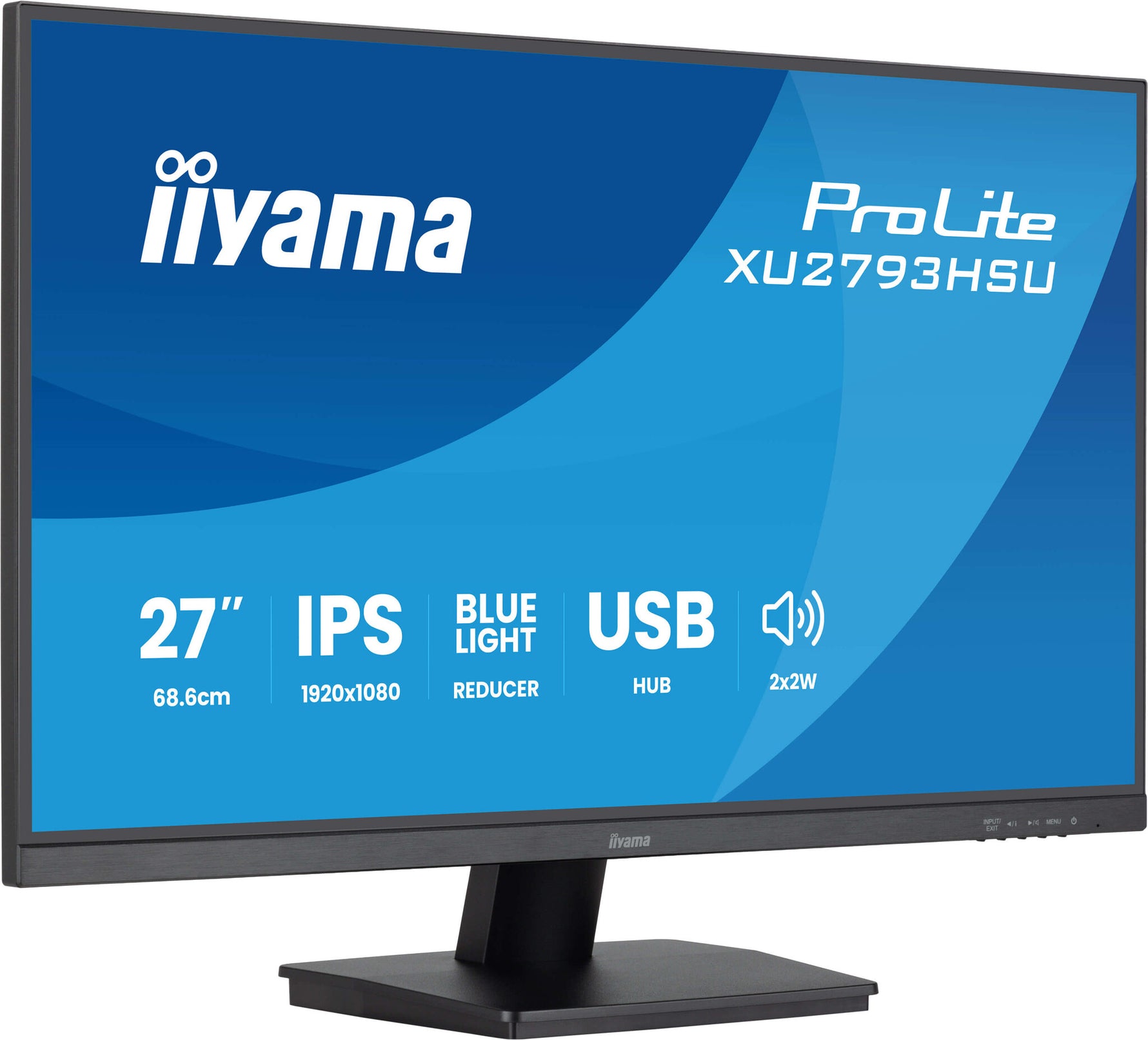 iiyama ProLite XU2793HSU-B7 computer monitor 68,6 cm (27") 1920 x 1080 Pixels Full HD LED Zwart