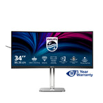 Philips 5000 series 34B2U5600C/00 computer monitor 86,4 cm (34") 3440 x 1440 Pixels Dual QHD LCD Grijs