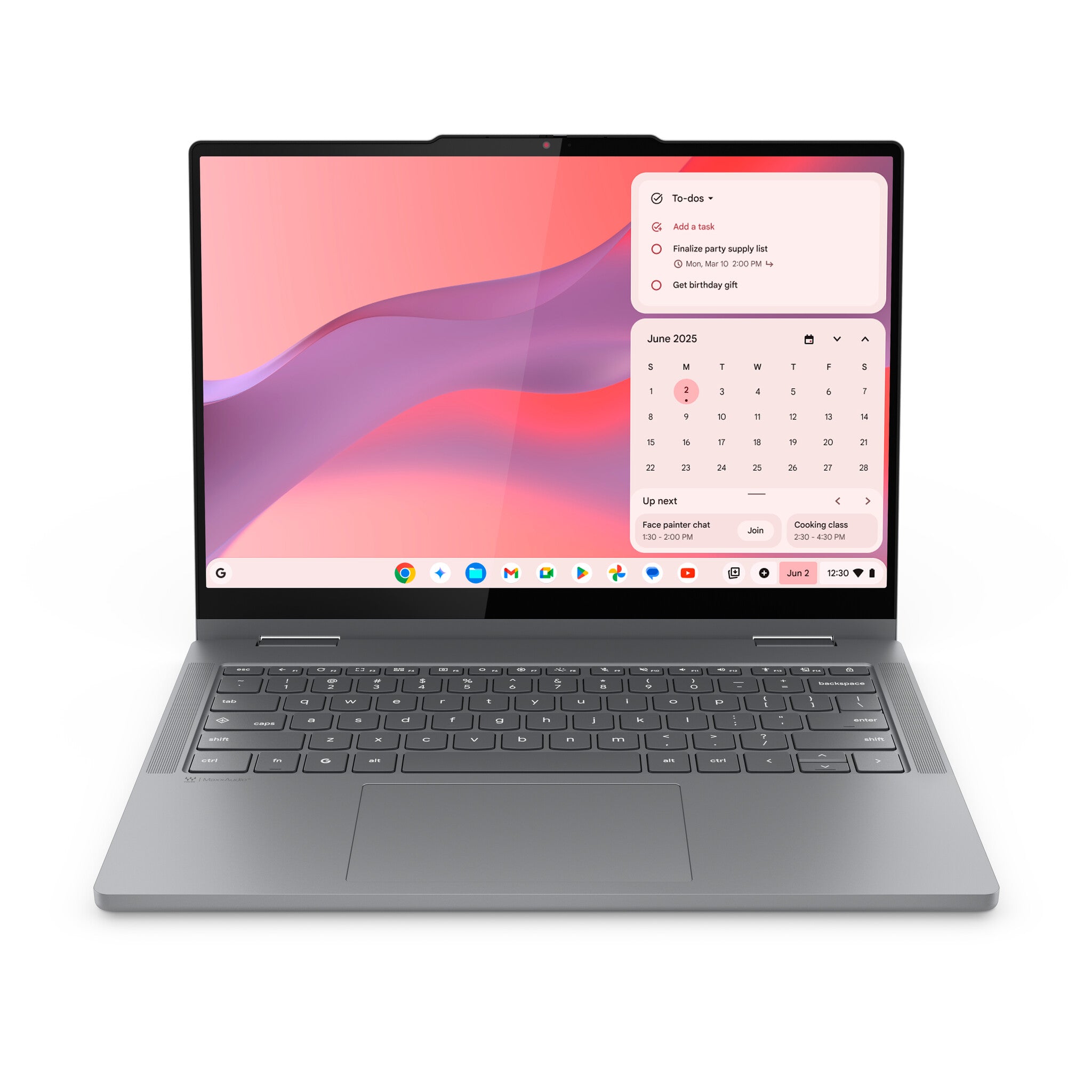 Lenovo Chrome 2in1 14IRU10 Intel Core 5 120U Chromebook 35,6 cm (14") Touchscreen WUXGA 8 GB LPDDR5-SDRAM 128 GB UFS Wi-Fi 6E (802.11ax) ChromeOS Engels Grijs