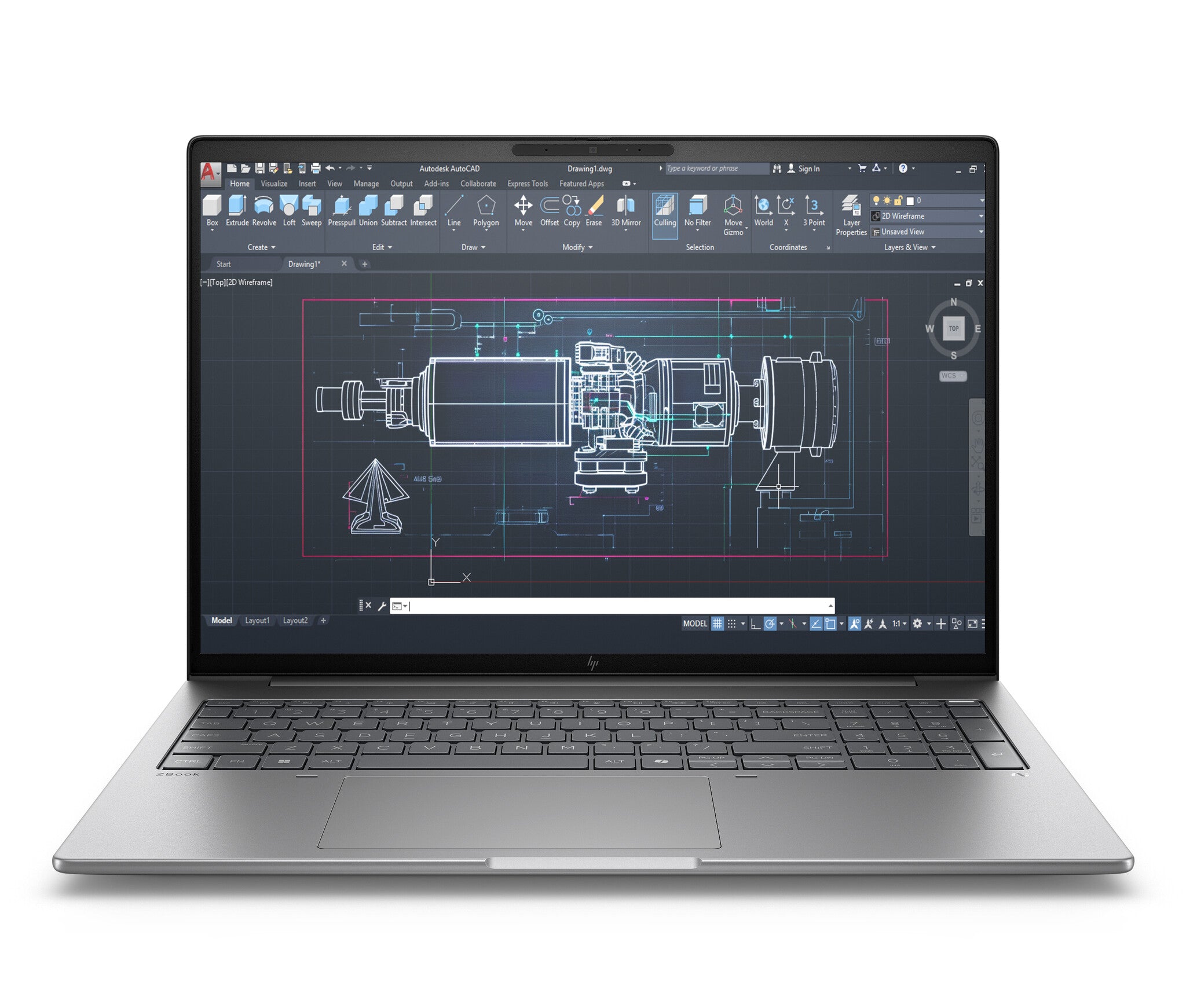 HP ZBook 8 G1i Wolf Pro Security Edition Intel Core Ultra 7 255H Mobiel werkstation 40,6 cm (16") WUXGA 32 GB DDR5-SDRAM 1 TB SSD NVIDIA RTX 500 Ada Wi-Fi 7 (802.11be) Windows 11 Pro AI Workstation, AI PC Zilver
