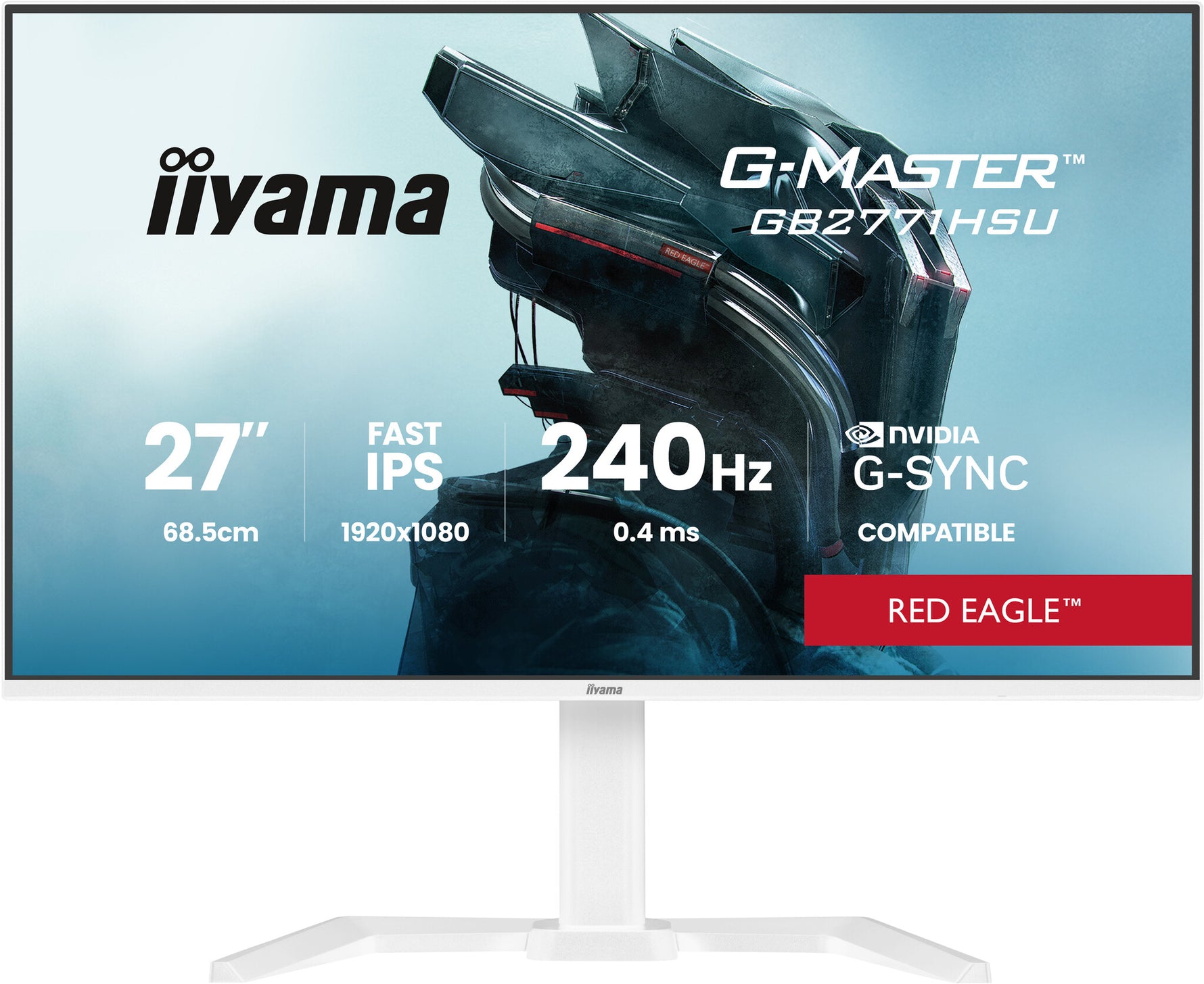 iiyama G-MASTER GB2771HSU-W1 computer monitor 68,6 cm (27") 1920 x 1080 Pixels Full HD LCD Wit