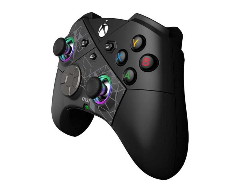 MSI FORCE PRO W CONTROLLER Zwart USB 2.0 Gamepad Analoog/digitaal Android, PC, Xbox One S, Xbox One X, Xbox Series S, Xbox Series X