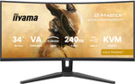 iiyama G-MASTER GCB3486WQSCP-B1 computer monitor 86,4 cm (34") 3440 x 1440 Pixels UltraWide Quad HD Zwart