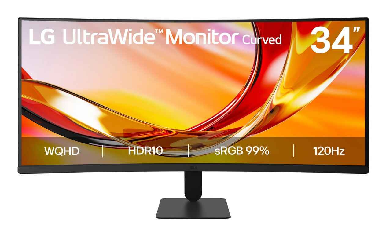 LG 34U601B-B computer monitor 86,4 cm (34") 3440 x 1440 Pixels Dual WQHD LCD Zwart
