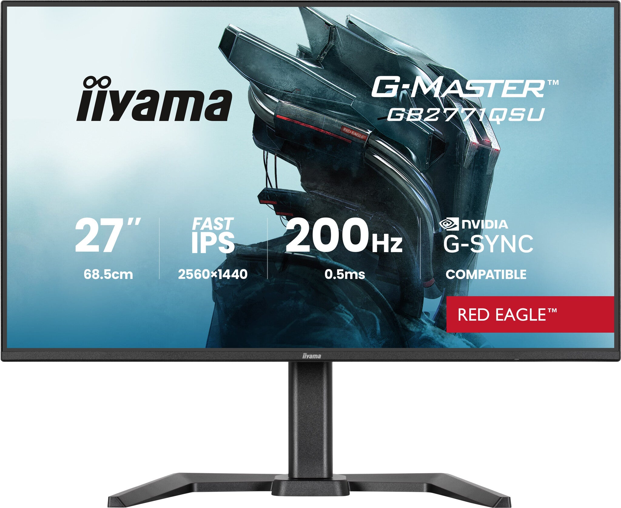 iiyama G-MASTER GB2771QSU-B1 computer monitor 68,6 cm (27") 2560 x 1440 Pixels Wide Quad HD Zwart