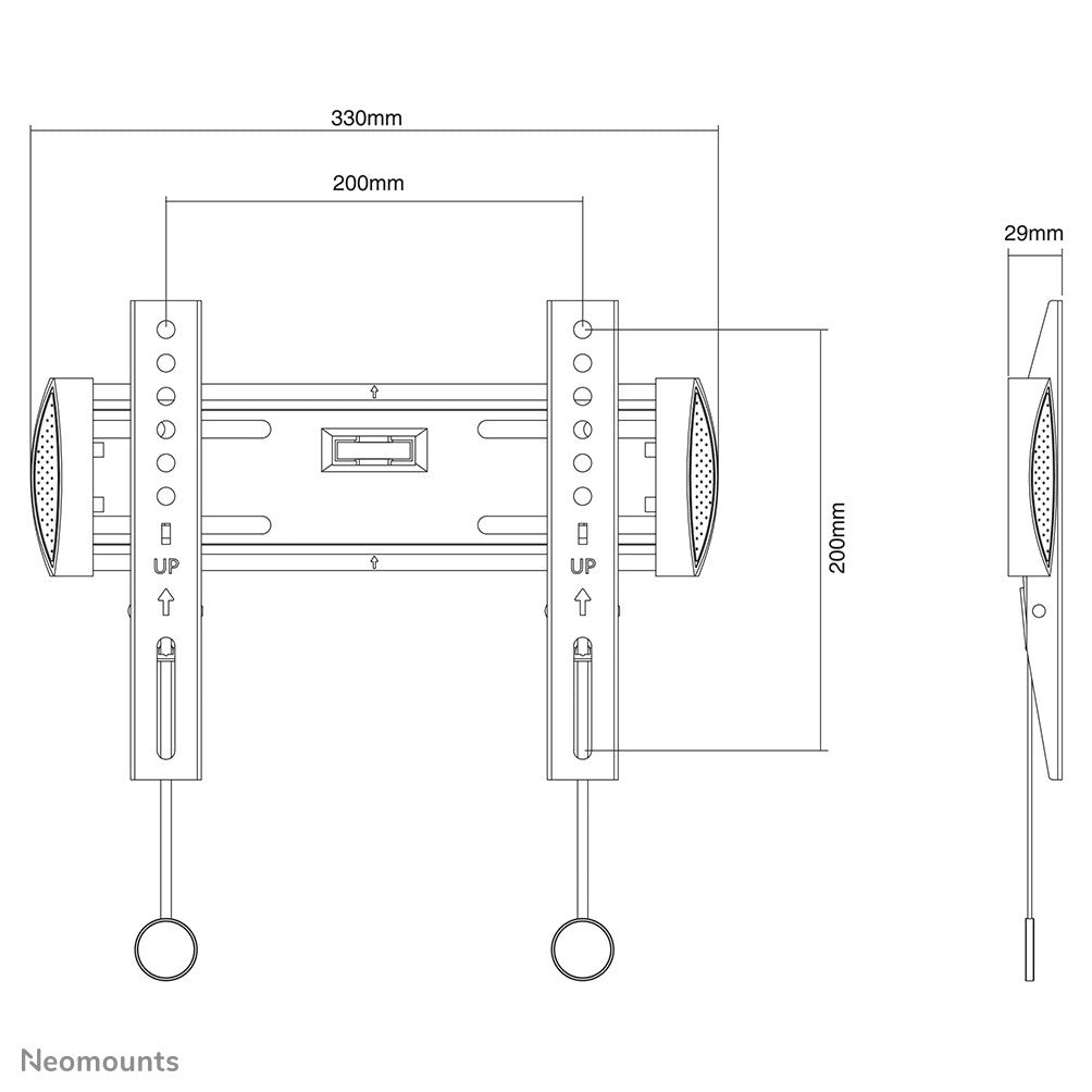 Neomounts tv wandsteun