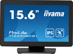 iiyama ProLite T1633MSC-B1 computer monitor 39,6 cm (15.6") 1920 x 1080 Pixels Full HD LCD Touchscreen Zwart