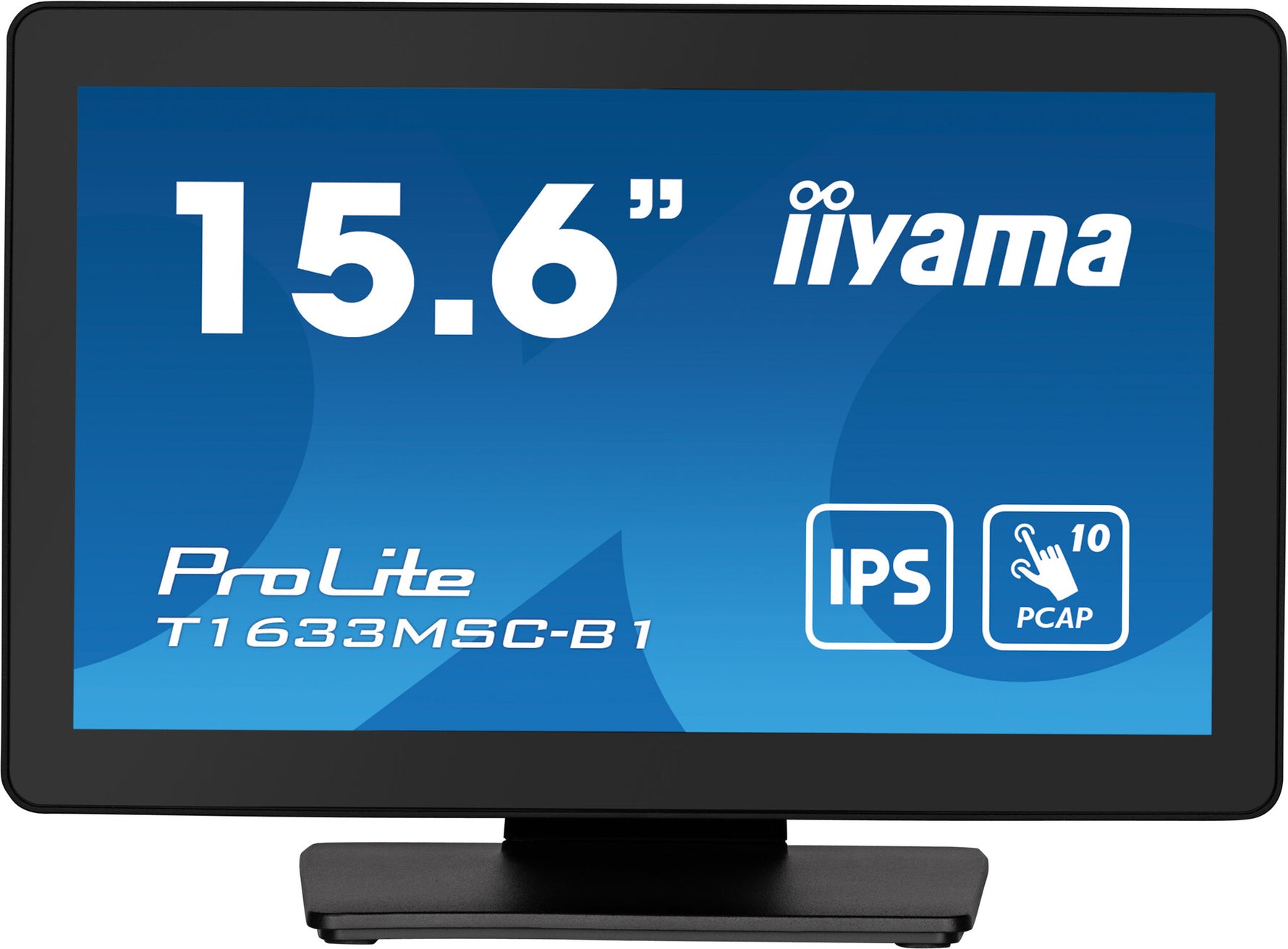 iiyama ProLite T1633MSC-B1 computer monitor 39,6 cm (15.6") 1920 x 1080 Pixels Full HD LCD Touchscreen Zwart