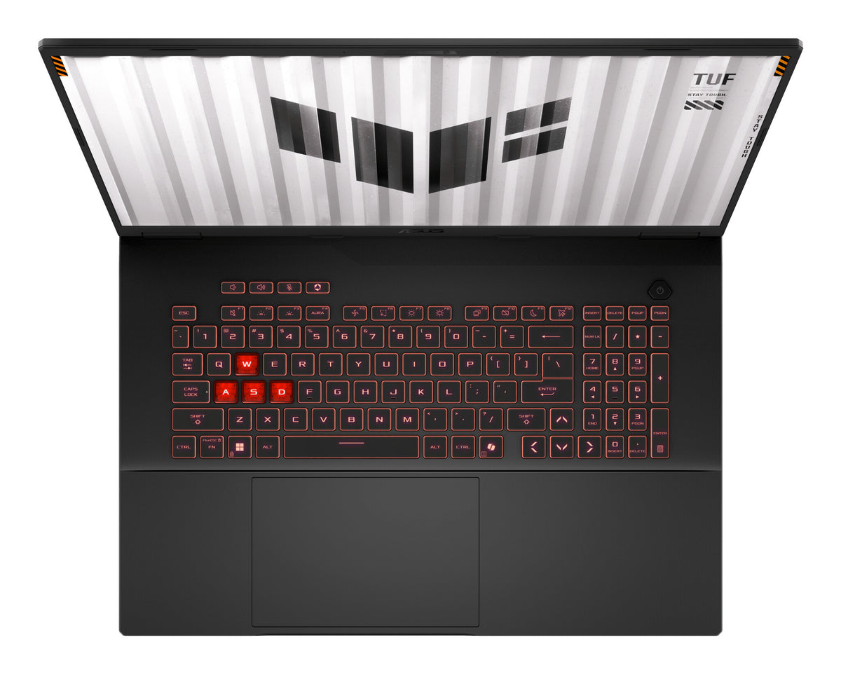 ASUS TUF Gaming A18 FA808UM-S8112W AMD Ryzen™ 7 260 Laptop 45,7 cm (18") WUXGA 16 GB DDR5-SDRAM 1 TB SSD NVIDIA GeForce RTX 5060 Wi-Fi 6E (802.11ax) Windows 11 Home Nederlands Zwart, Grijs