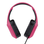 Trust GXT 415P Zirox Gaming Headset - Bedrade gamingheadset – Opklapbare microfoon – 50 mm drivers – Roze