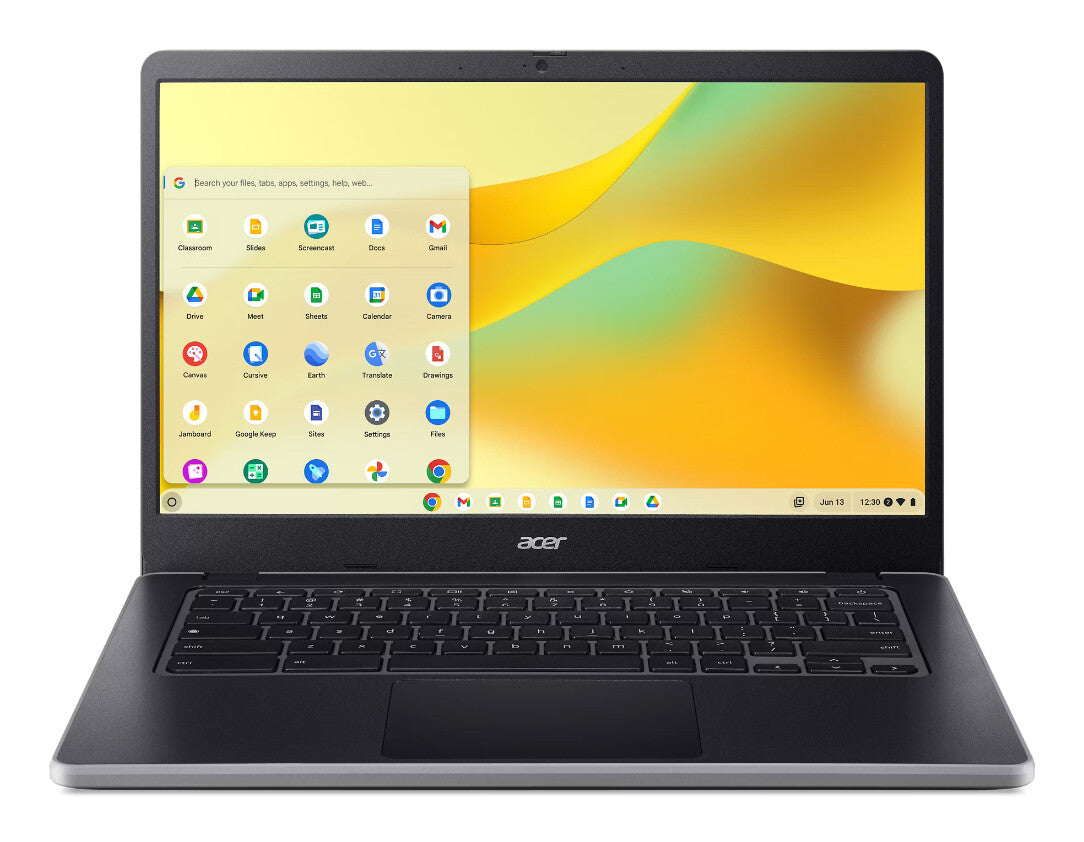 Acer Chromebook 314 C936T-TCO-C476 Intel® N N100 35,6 cm (14") Touchscreen Full HD 8 GB LPDDR5-SDRAM 64 GB eMMC Wi-Fi 6E (802.11ax) ChromeOS Nederlands Zwart